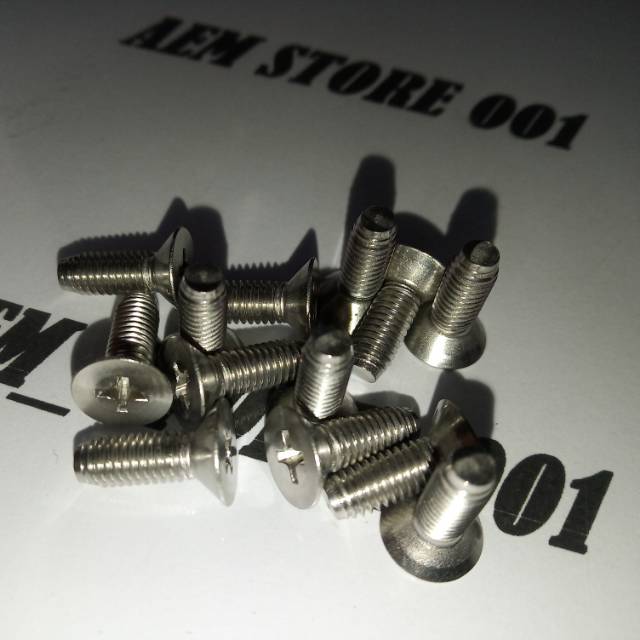 Baut JF M5 X 15 (1.5cm) stainless 304 mc screw csk