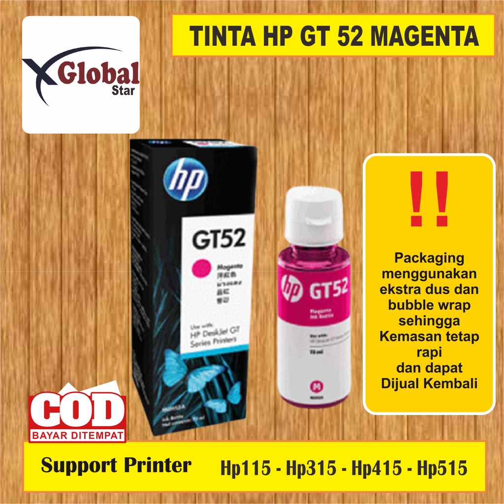 Tinta Printer HP GT-51 GT-52 HP Ink Tank 115 310 315 410 415 319 419 311 316 318 411 412 415 416 418 PREMIUM (COMPATIBLE)