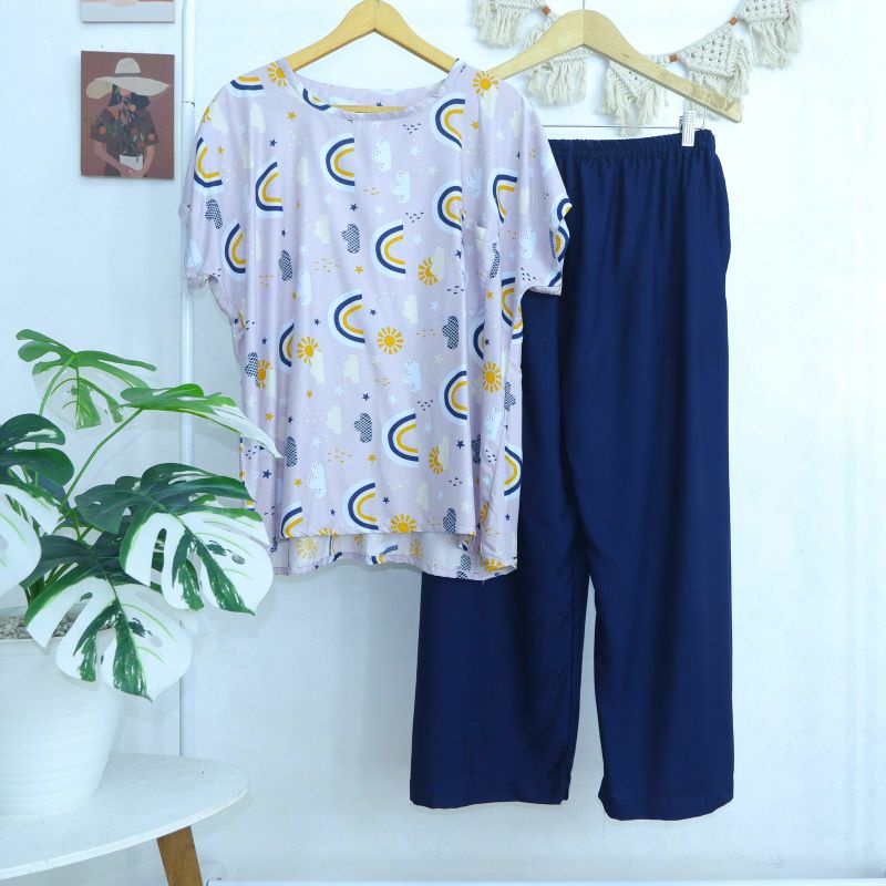 BABYDOLL JUMBO RAYON FIT TO XXXL LD 130 (CELANA PANJANG) SERI 1 LD125 LD130-PJXL 18