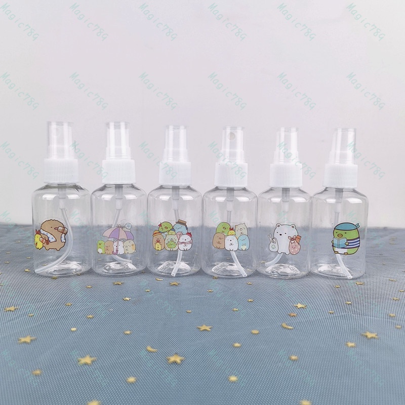 Magic789 Cartoon Sumikko Gurashi Spray Bottle 50ML Plastic Travel Size Bottles Container for Cosmetic