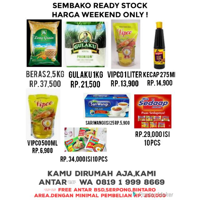 

SEMBAKO MURAH WIKEN ONLY