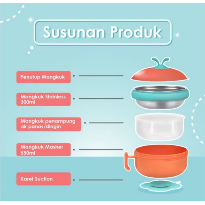 Oonew Baby Insulation Bowl TB-2030