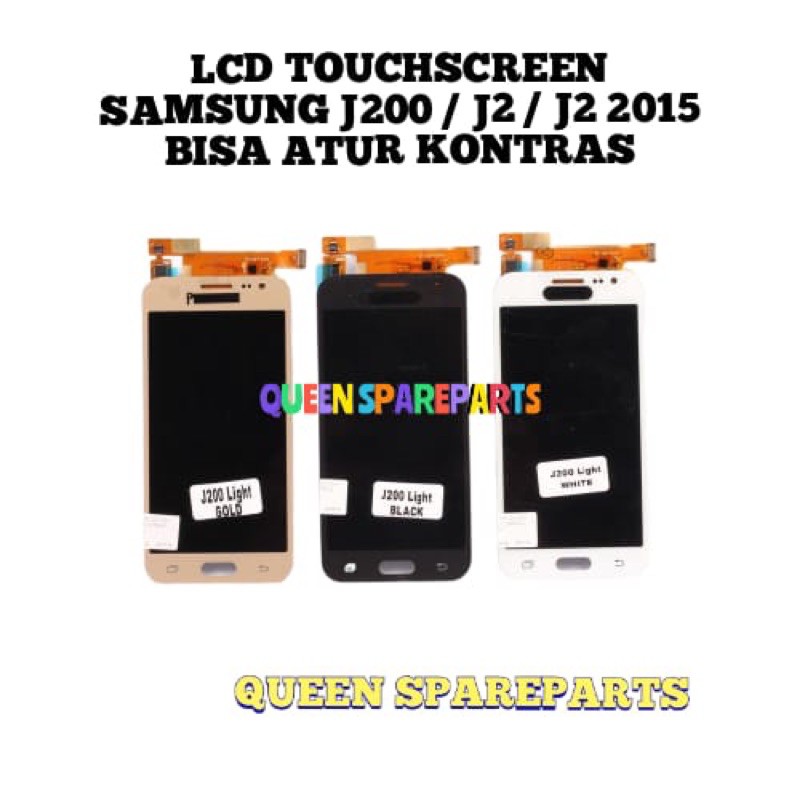 LCD TOUCHSCREEN SAMSUNG J2 J200 J200G FULLSET BISA ATUR KONTRAS