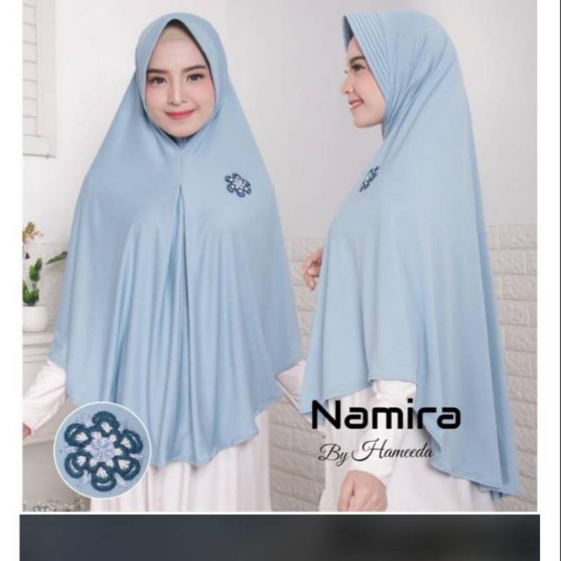 Baru Hameeda Hijab Namira All Size Kerudung Instan Syari Jersey Polos Premium