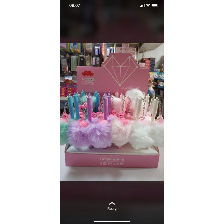 

Buruan Pen Gel Bulu Pom Pom Unicorn Bt21 Bts Princess Domba Sheep Flaminggo Hemat