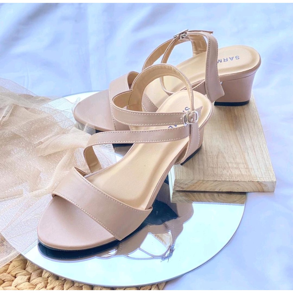 TERLARIS-SANDAL WANITA T HEIGH HEELS 5CM EXLUSIVE IMPORT KOREAN STYLE TRENDY01/SANDAL PESTA WANITA KEREN/SANDAL KONDANGAN WANITA