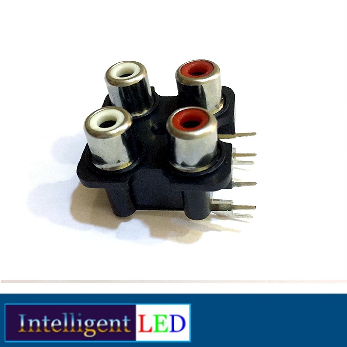 Socket RCA 4 Pin Hitam