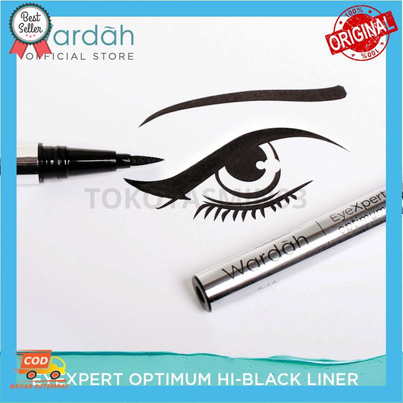 Wardah EyeXpert Optimum Hi-Black Liner 1 g Murah