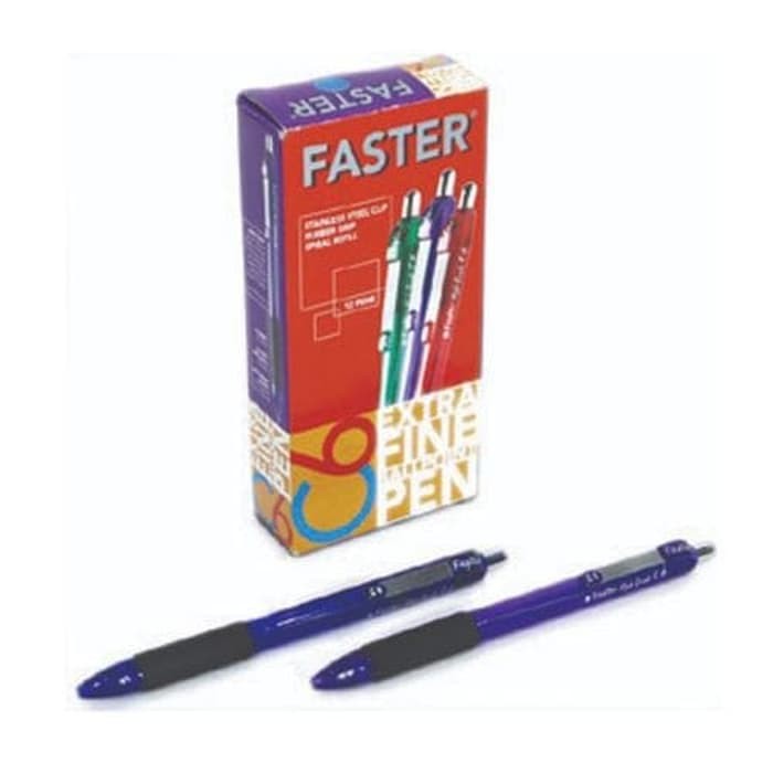 Pulpen FASTER C-6 Faster Original Faster C6 Pulpen Pencet Pulpen Murah Ballpoint Bolpoint Alat Tulis