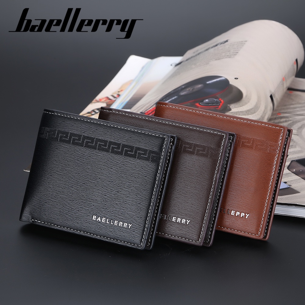 BAELLERRY DR089 Dompet Pria Bahan Kulit PU Leather Premium WATCHKITE WKOS