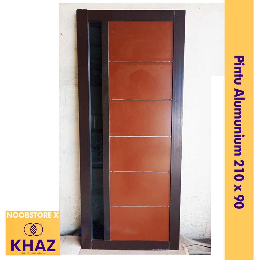 Pintu  Aluminium Sliding Geser model Minimalis / Pintu Kamar Alumunium / Pintu Alumunium / P04
