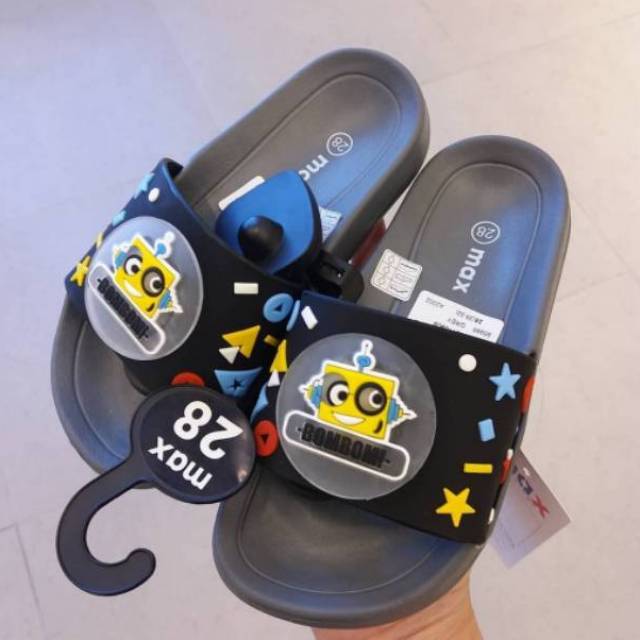 Sandal lampu anak merk max fashion.. sendal anak lampu sandal lampu