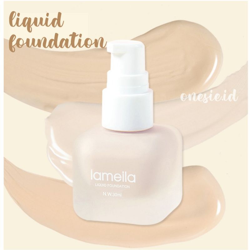 LAMEILA Liquid Foundation Beautiful Skin Botol bulat imut 3 Warna 30ml LA086