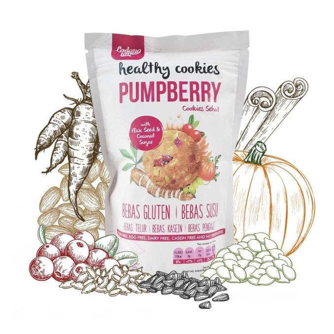 

Harap Baca Deskripsi Sebelum Order Ladang Lima Gluten Free Pumpberry Cookies - 180 Gr