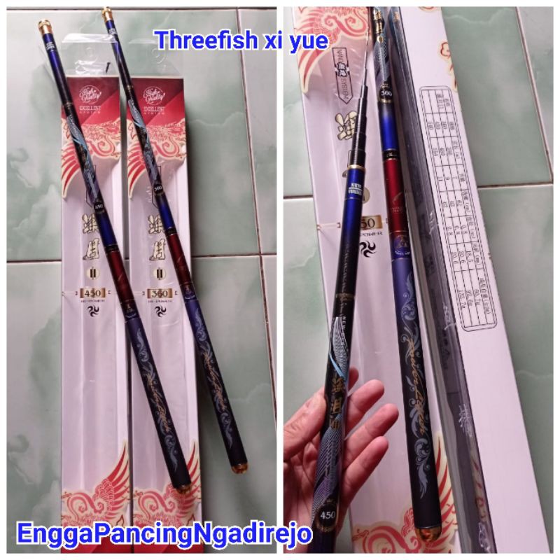 Threefish xi Yue / Threefish produk baru/ new type/ joran pancing