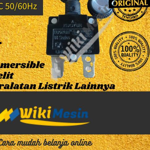 ➻ Overload Thermal Circuit Breaker Wokema 6 Ampere W55 Series 6A ☺