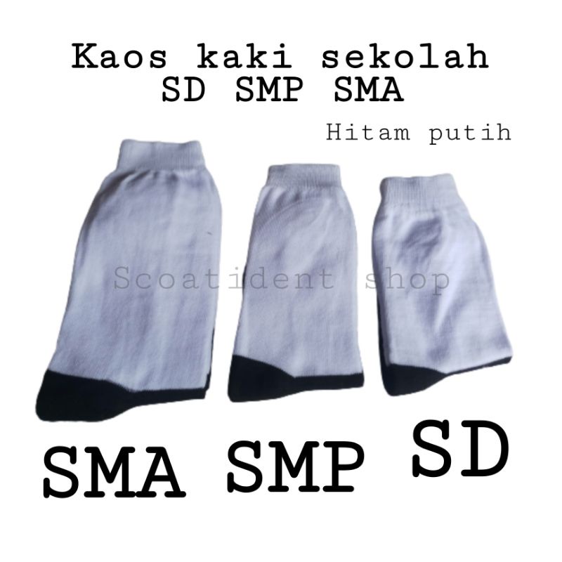 Kaos kaki sekolah SD, SMP, SMA harga 1 PASANG