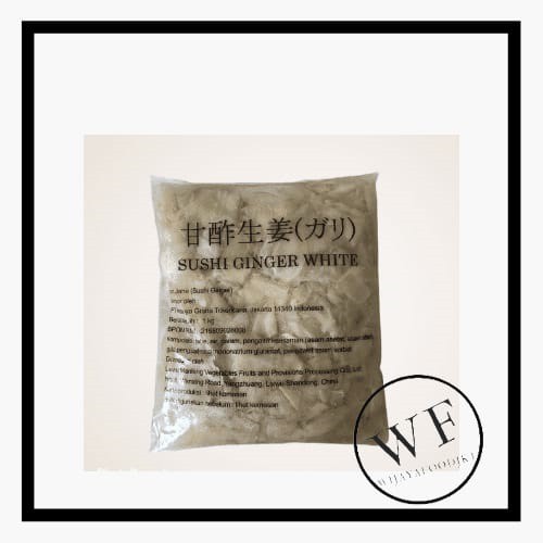 

Sushi Gari Shiro Putih / Jahe Putih Potong/ Acar Jahe Putih 1kg