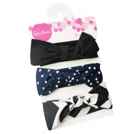 Bandana Bayi 3in1 Headband Baby isi 3 Bandana Bayi Anak Bando Bow Knot Headband Babymaniashop