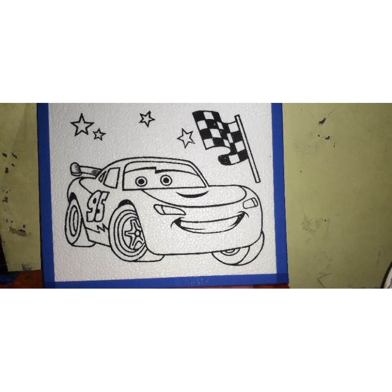 

styrofoam lukis anak