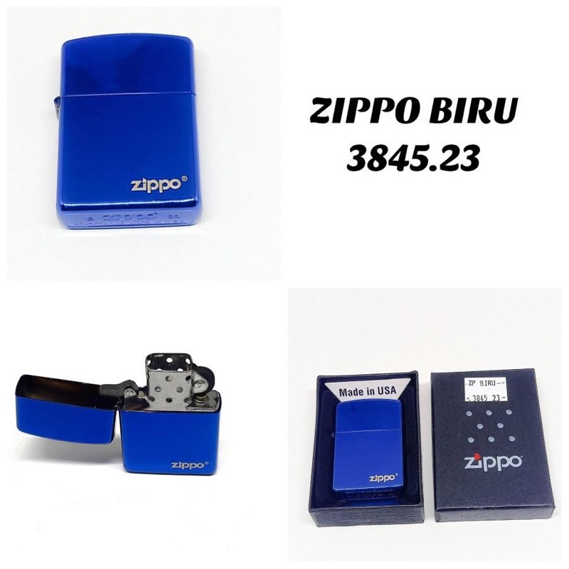 Korek Zppo Blue Ice Korek Zippo Croum Biru Korek Premium