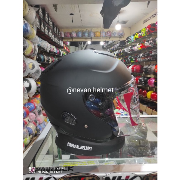 HELM KYT KYOTO BLACK DOFF ORIGINAL
