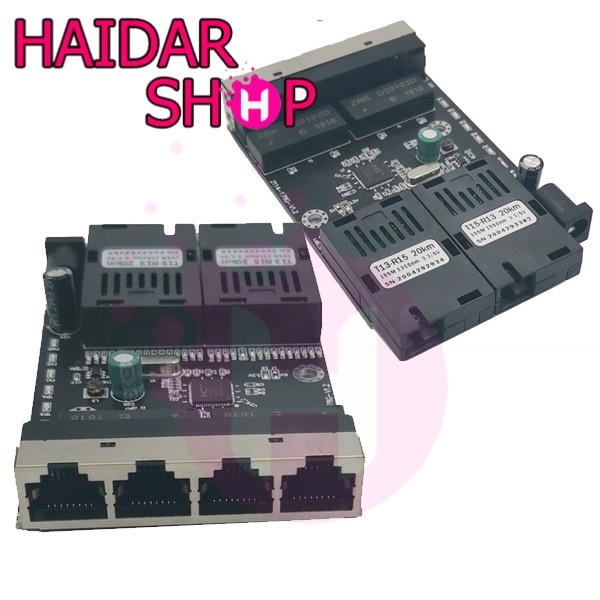 Jual MEDIA CONVERTER BOARD 2 PORT FO 4 PORT LAN / 2 FO 4 LAN / 2 SC 4