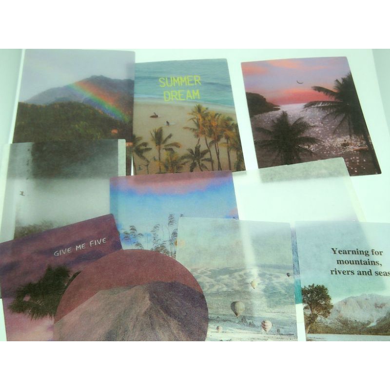 

Sticker jurnal tema gunung (random)