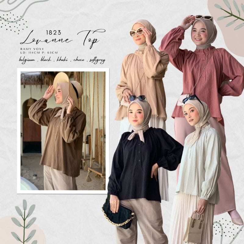 LOVANNE TOP / ATASAN KERJA / BLOUSE / JUMBO