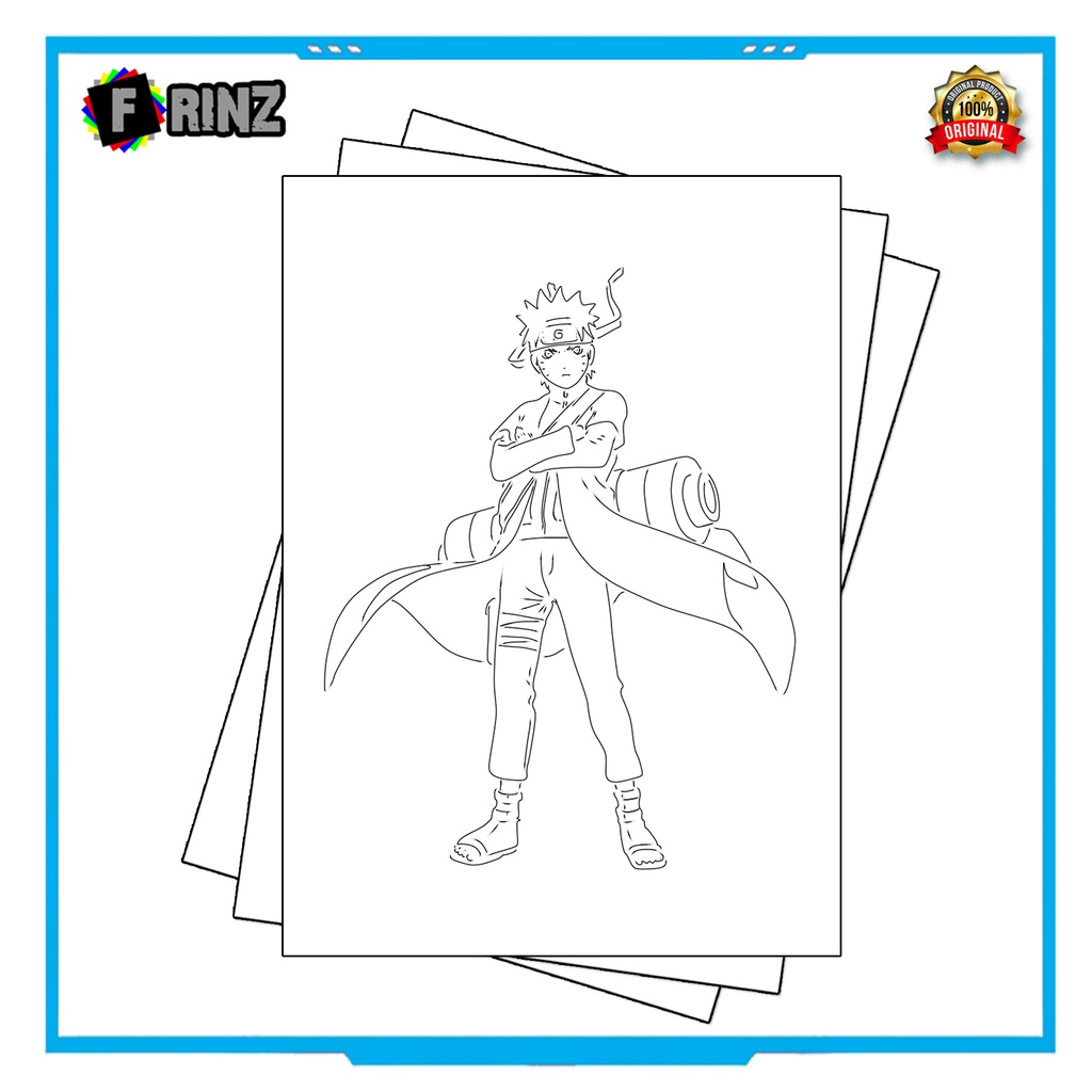 Gambar Sketsa Mewarnai ~ 11 . Naruto Part 1 / Seketsa Lukis / Drawing Sketch / Menggambar-01