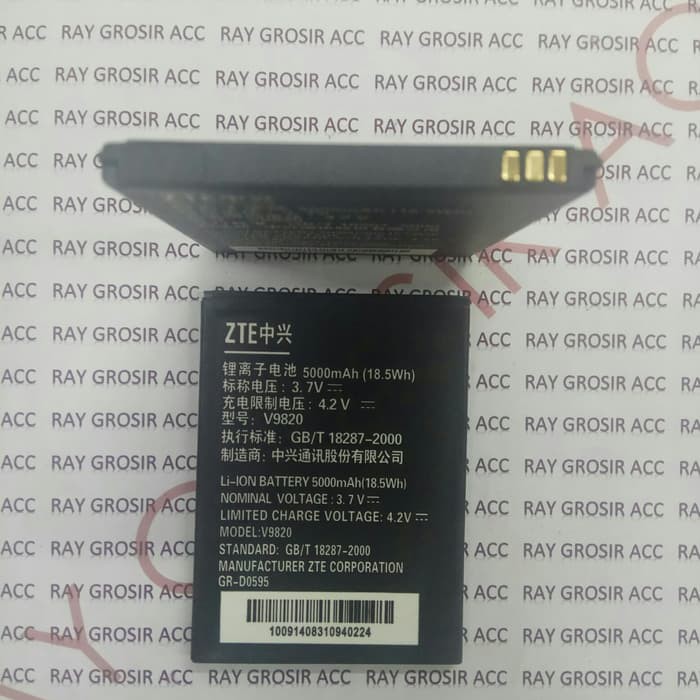 Baterai Double Power ZTE Blade A5 Bolt V9820 4G N986 Andromax V V1 V2