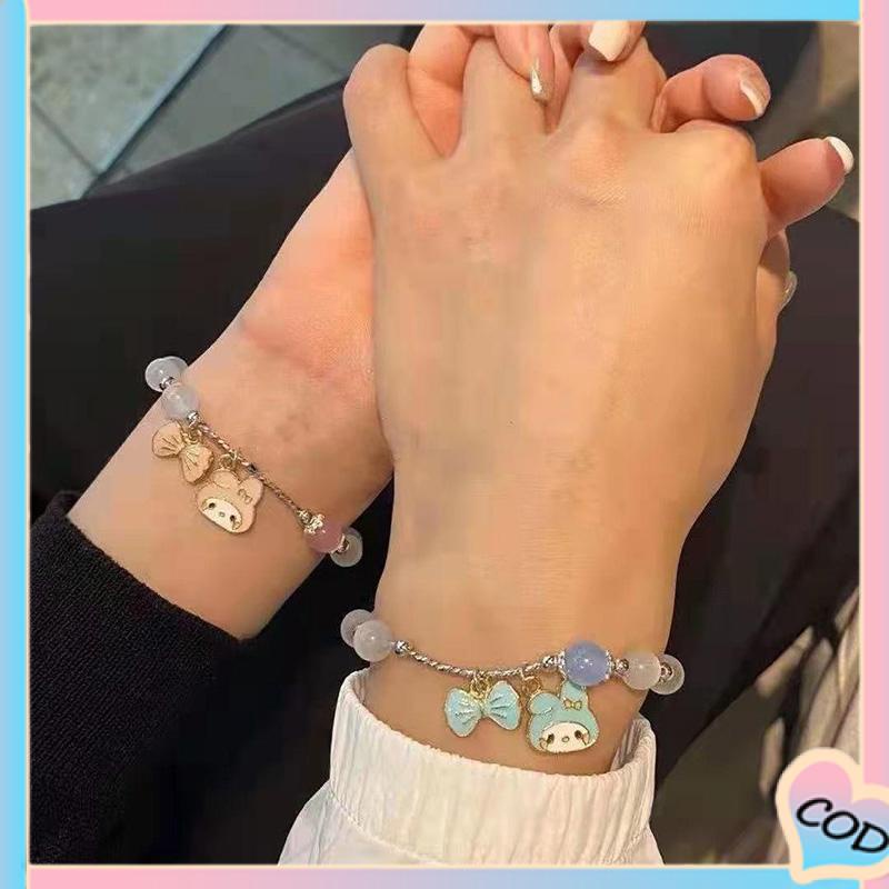 COD❤️ Melody Cinnamon Dog Opal Gelang Lucu Sederhana Gelang Hadiah Pacar-A.one