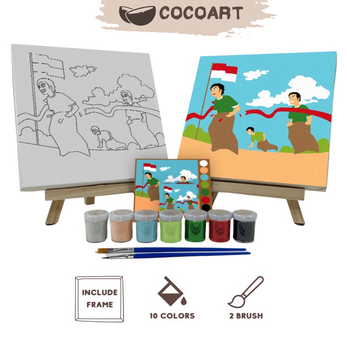 

Produk Terbaru Paint By Number Kit [ Balap Karung ] - Cocoart.Id I Kanvas 20 X 20 Cm