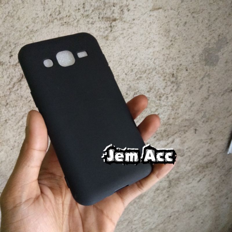 Soft case samsung j2 j2 2015 j200 softcase silikon black matte hitam