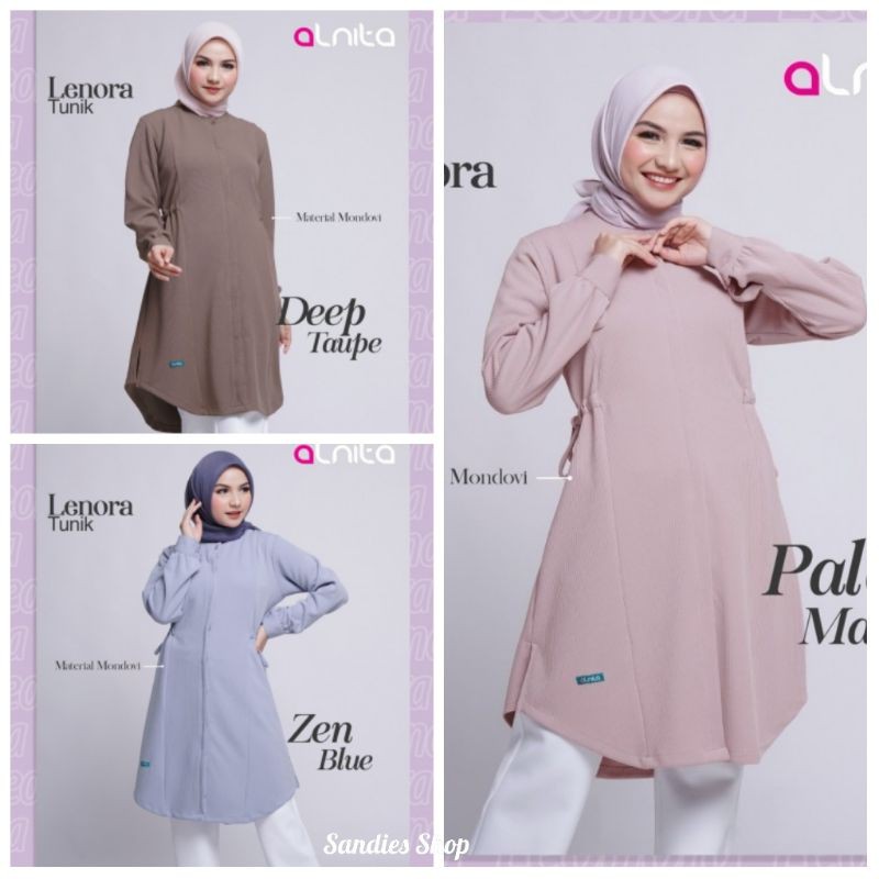 ATASAN MUSLIMAH ALNITA, TUNIK MUSLIMAH ALNITA LENORA, LENORA ALNITA, TUNIK TERBARU ALNITA