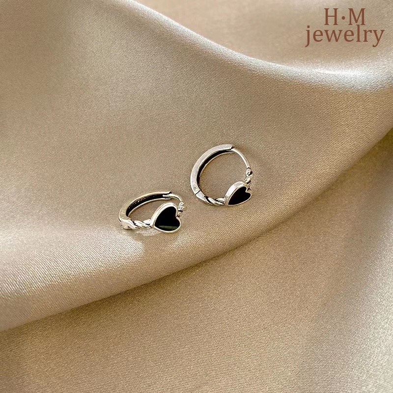 Anting Klip Bentuk Hati Gaya Vintage Elegan 2022