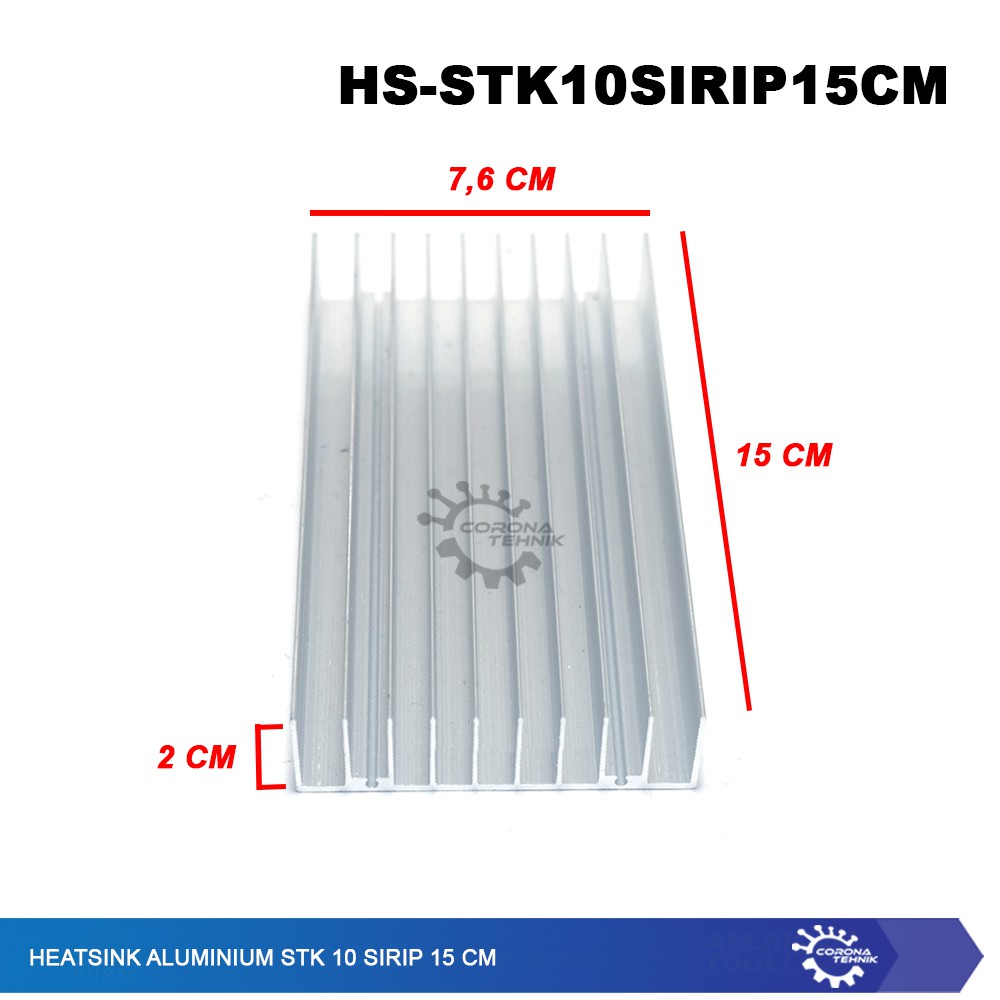 Heatsink STK - 10 Sirip - 15 cm alumunium