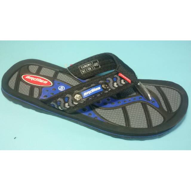 Sandal Ardiles Art Tarbro Warna BlackBlue model jepit Sandal Ardiles Art Tarbro Warna BlackBlue model jepit