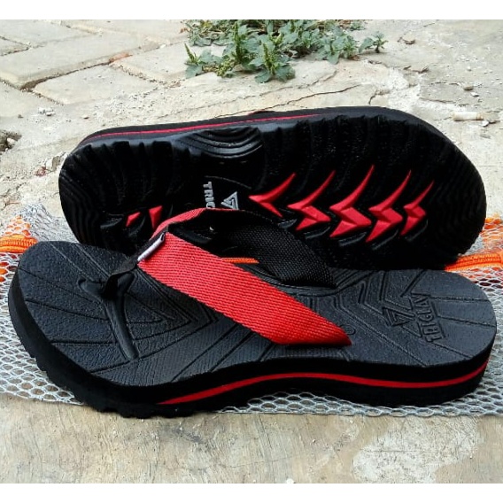 Sandal Triglav Original 100%/Sandal Jepit Triglav Sol Hitam/Sandal Outdoor Pria