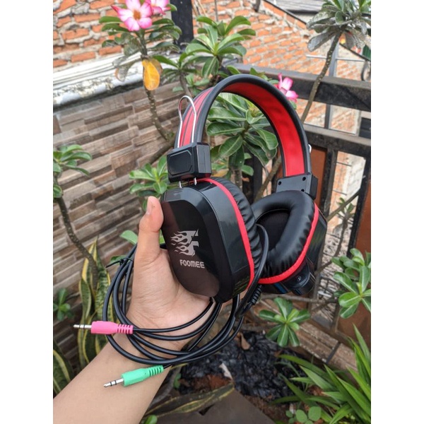 Headset Over-Ear Hd Foomee QG18 Gaming handphone