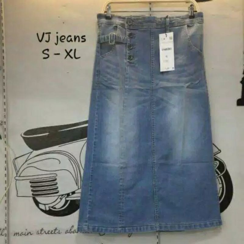 rok jeans panjang//rok jeans//rok jeans panjang//rok wanita terbaru