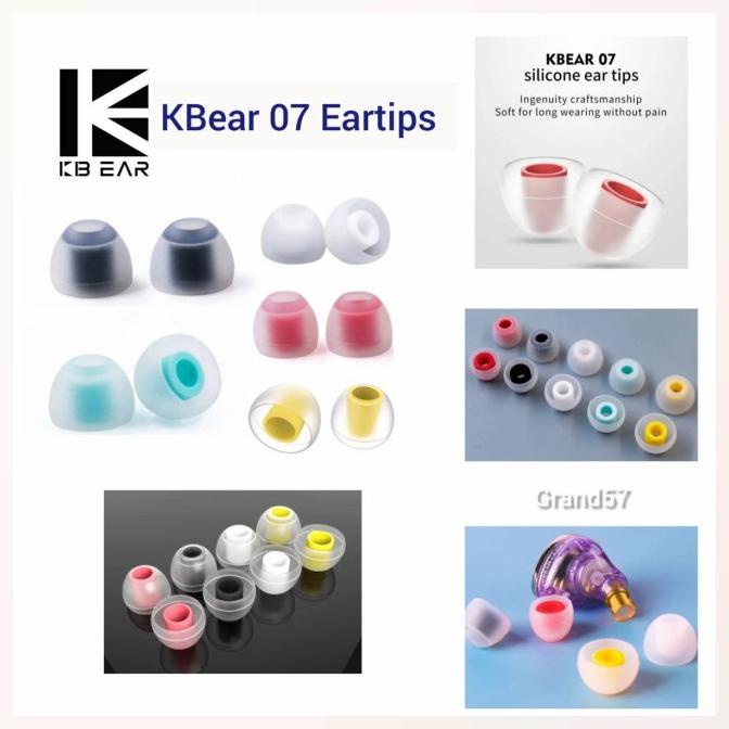populer] Kbear 07 TRI Eartips Earbuds Silicone Eartip Silicon Earplug Cover Bud