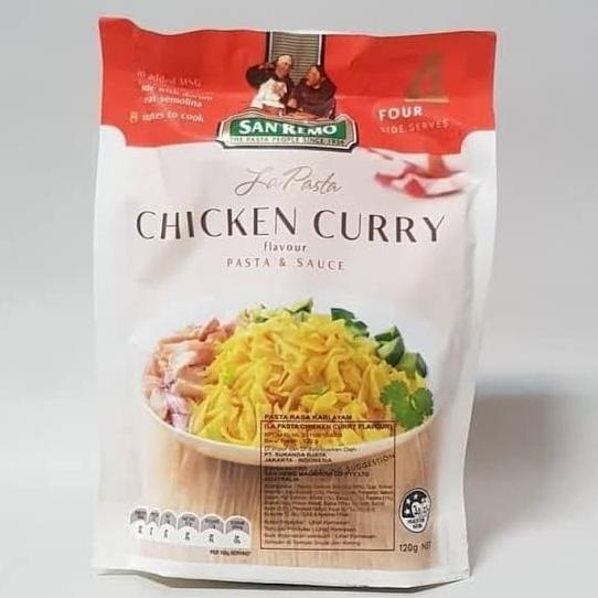 

san remo pasta sauce chicken curry 120gr
