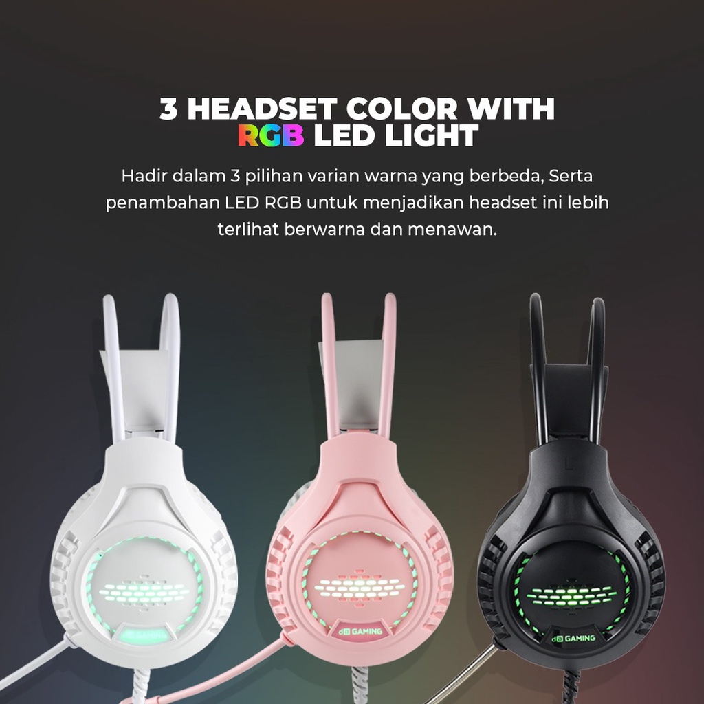 Headset Digital Alliance VIVID - RGB Led - DA Gaming Headset Vivid with RGB LED