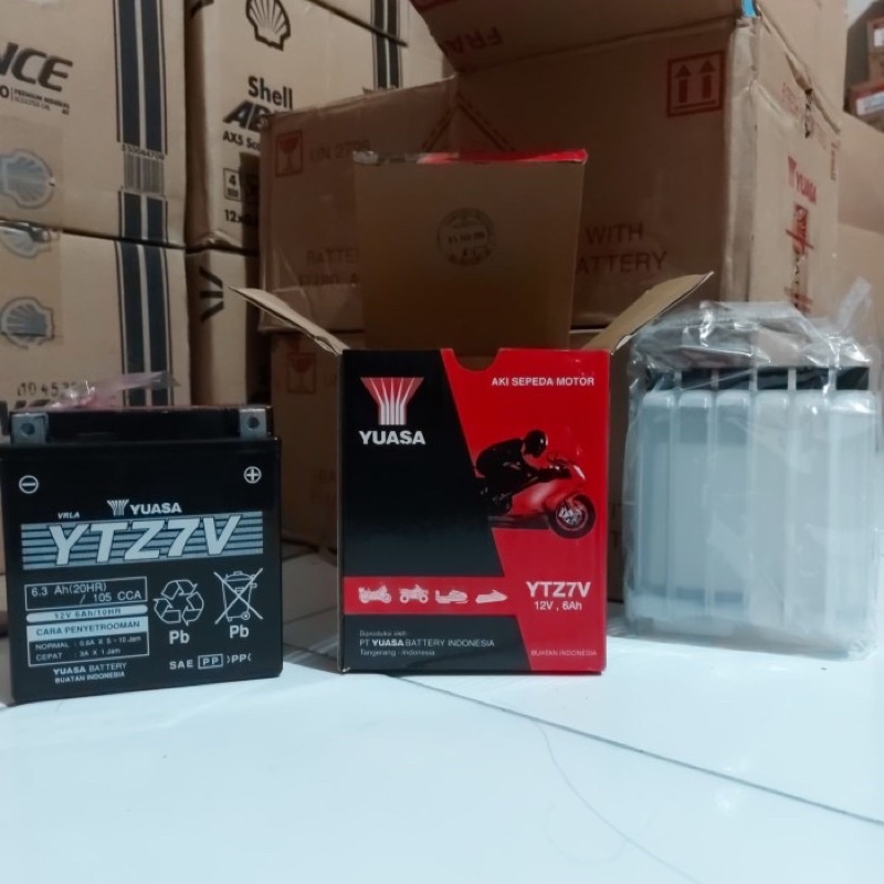 Yuasa ytz7v. Aki kering motor nmax
