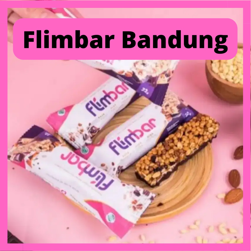 Flimbar isi 12 Cemilan Sehat Sereal Rasa Coklat High Fiber Bandung