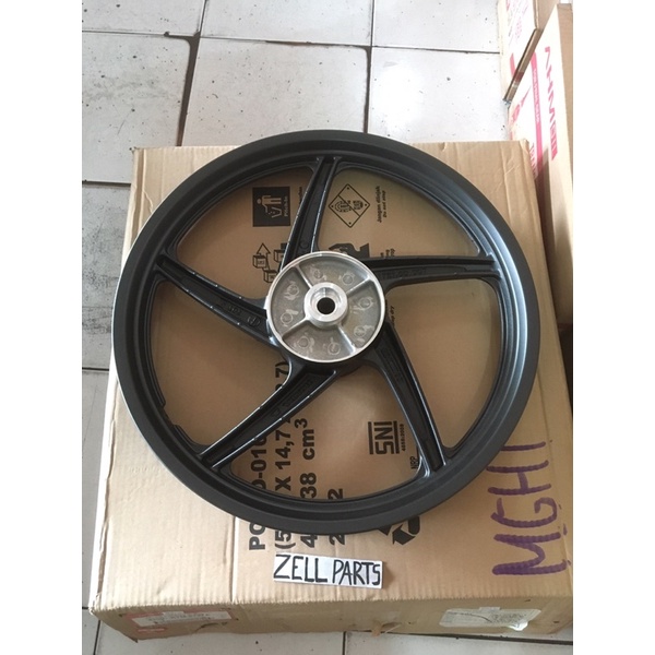 velg peleg racing belakang hitam honda supra x 125 lama 2005-2013 42601-ktm-872za original asli ahm