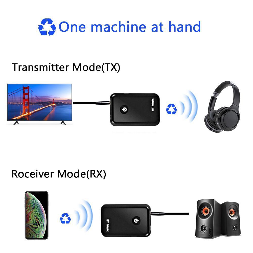 Bluetooth 2 in 1 Transmitter Receiver TV Audio Music BT-YPF-03