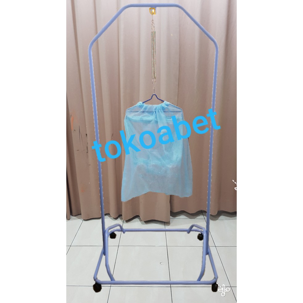 PAKET Perlengkapan Tidur Bayi Ayunan Portable Manual EPOXY POLAR+Kain Kelambu Ayunan Set#tokoabet