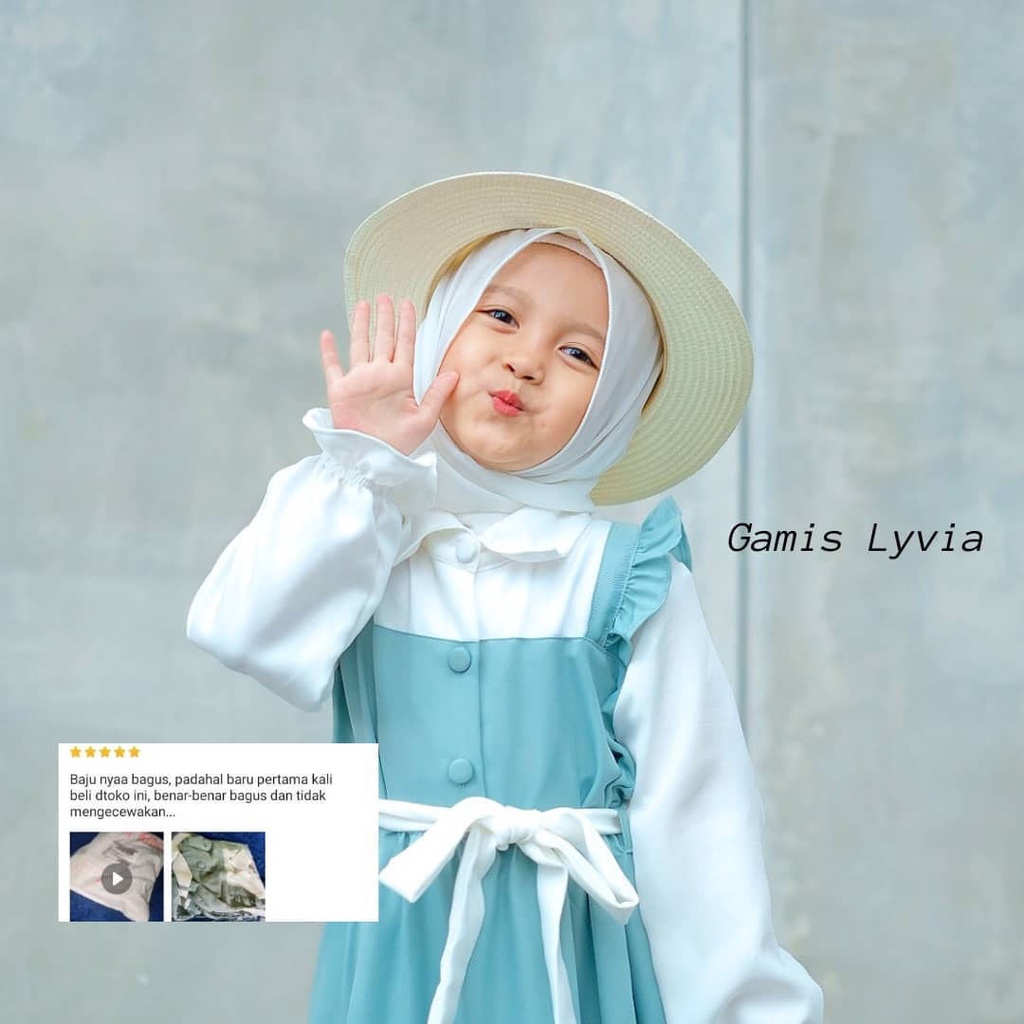 Livya Kids / Baju Livy Dress Anak / Baju Anak Perempuan Terbaru Bahan Itty Crepe Super Premium